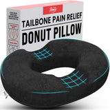 Donut Pillow, Tailbone Pain Relief, Hemorrhoid & Postpartum Cushion for Men and Women, Helps Ease Discomfort from Tailbone, Hemorrhoids, Pregnancy, Surgery (Up to 220 LBS)