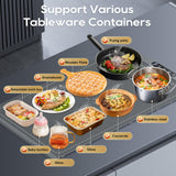 VIPDIGI Food Warming Mat, Large Electric Warming Tray, Silicone Fast Heating Warmer Pad, 6 Temp Adjustable, 6 Timer & Safety Lock, Auto Shut-Off for Countertops Buffets Party Grey
