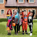 DVDGSC Halloween Sally Costume for Girls: Sally Dress Red Wig Bag - Cosplay Dress Up for Kids - Halloween Christmas Party Outfit (M)