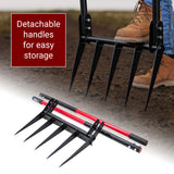 Bully Tools 5-Tine Broadfork, Fiberglass Handles, 56" 10-Gauge Steel Fork