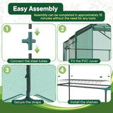 OLIXIS Outdoor Greenhouse, Walk-in Greenhouse with 2 Tier 8 Plant Shelves, Durable PVC Cover, 56"x56"x77" Portable Greenhouses for Outdoor Garden, Patio, Porch, Backyard Green Houses, Green