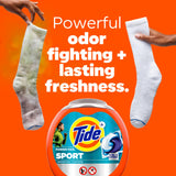 Tide Power PODS Laundry Detergent Pacs with Febreze Sport, 45 Count, HE Compatible, Febreze Freshness with Sport Odor Defense, Tide PODS Laundry Detergent