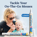 Miss Mouth's Messy Eater Stain Treater Spray - 4oz 3 Pack Stain Remover - Newborn & Baby Essentials - No Dry Cleaning Food, Grease, Coffee Off Laundry, Underwear, Fabric