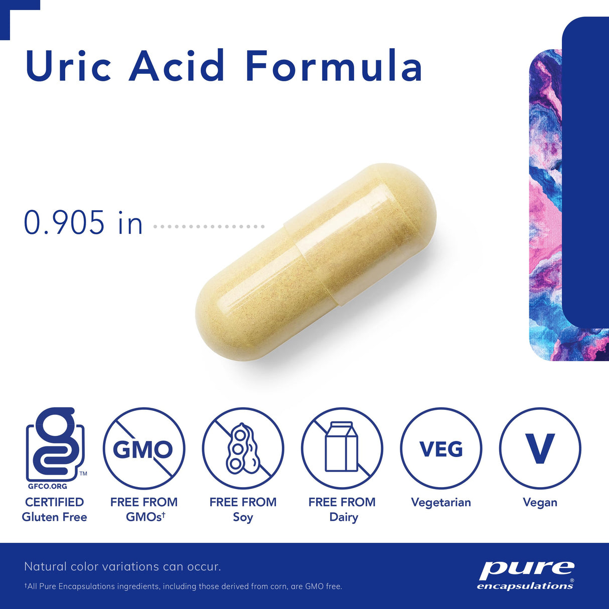 Pure Encapsulations - Uric Acid Formula - Hypoallergenic Supplement with Vitamins and Herbal Extracts to Support Healthy Uric Acid Metabolism - 120 Capsules