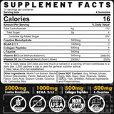 Creatine Monohydrate Gummies for Men & Women - with BCAA, Collagen Peptides, L-Taurine, Vitamin B12, D3, Chewables Creatine Monohydrate 5g Per Serving, Natural Lemon Flavor, Sugar Free, 2 Pack