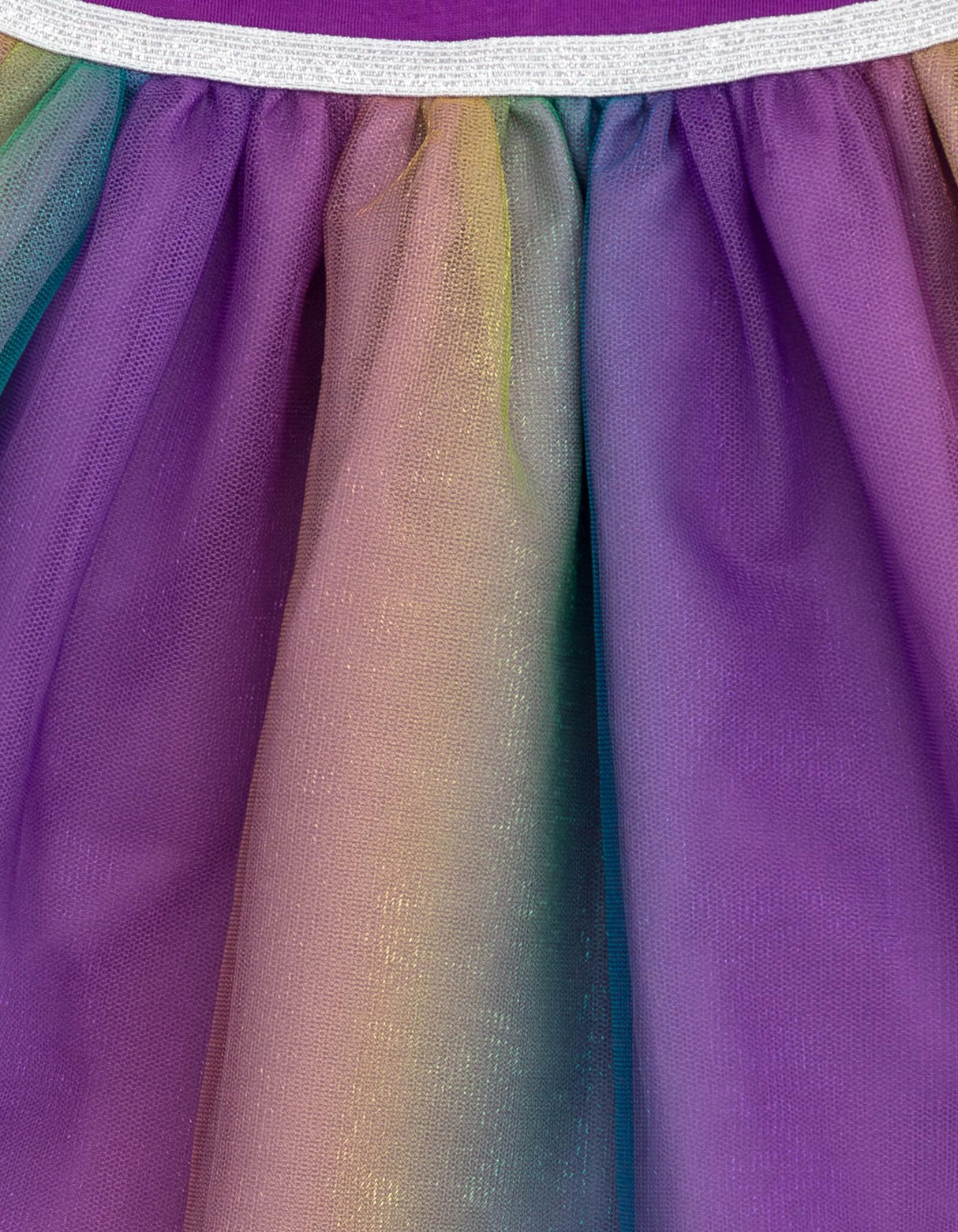 Disney Nightmare Before Christmas Jack Skellington Sally Toddler Girls Tulle Dress Purple/Teal/Gold Ombre 5T