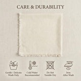 Accent Home Natural Linen Cloth Napkins, Set of 12, 18x18 Inches