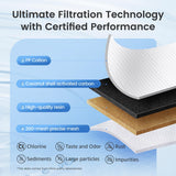 AQUA CREST Replacement for Brita® Filter, Brita® Water Pitchers and Dispensers, Classic OB03, Mavea® 107007, and More, NSF Certified Pitcher Water Filter, 1 Year Filter Supply, 6 Count