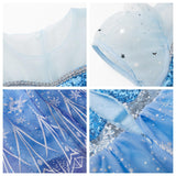 Davvew Princess Dresses for Girls Halloween Light Up Princess Costume for Little Girls Christmas Toddler Princess Dress Up Clothes