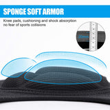 Soudittur Adult Knee Pads for Gardening, Anti-Slip Collision Avoidance Kneepads with Thick EVA Foam, for House Cleaning, Construction Work, Volleyball, Football Dance Knee Sleeve, 1 Pair (Black)