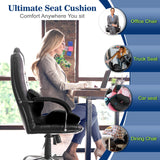 Ergonomic Memory Foam Seat Cushion for Office Chair, Car Seat, Gaming Chair, Dining Chairs| Sciatica, Tailbone & Coccyx Pain and Pressure Relief | Lumbar & Lower Back Support | Orthopedic Design