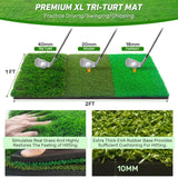 Zensouds Golf Net, 10x7FT with Golf Practice Mat