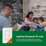 Lutron Maestro LED+ Dimmer Switch for Dimmable LED, Halogen and Incandescent Bulbs, 150W/150W/Single-Pole or Multi-Location, MACL-153M-AL, Almond