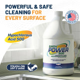 Earth Power Hypochlorous Acid 500 PPM Multipurpose Cleaner – Natural & Non-Toxic – Tile, Refrigerator, Shower, Countertop & Floor Cleaner – Family, Food & Pet Safe Cleaning Supplies – 1 Gallon