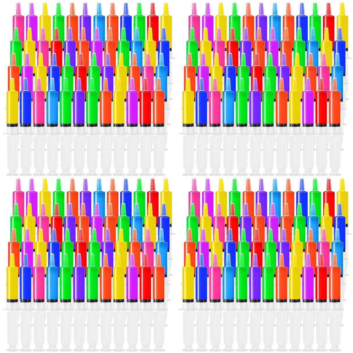 100 Pack Syringes with Tip Cap, 30ml Liquid Syringe BPA-Free Suringes, Washable,Durable, Party Nurses, Halloween, Thanksgiving day, Christmas