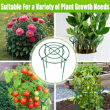 MJZ 4 Pack Peony Cages and Supports, 11.5" Dx16 H Metal Plant Supports