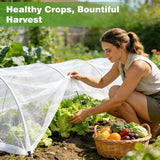 Garden Netting Pest Barrier, 10 X 50FT Insect Netting for Garden Raised Beds, Garden Mesh Netting Bug Netting Row Cover for Vegetables, Fruit Trees, Blueberry Bushes