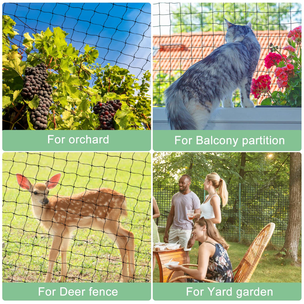 BSTPCOO Bird Netting for Chicken Coop Roof,25 x50ft, Nylon 3/4" Mesh