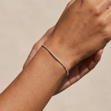 TOPCRED 925 Sterling Silver Bracelet - Snake Chain Bracelet Delicate Gift for Women Wife, Size: 7 Inches
