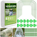 67pcs Garden Mesh Netting Kit, 6 Sets Wide Garden Hoops with Garden Covers