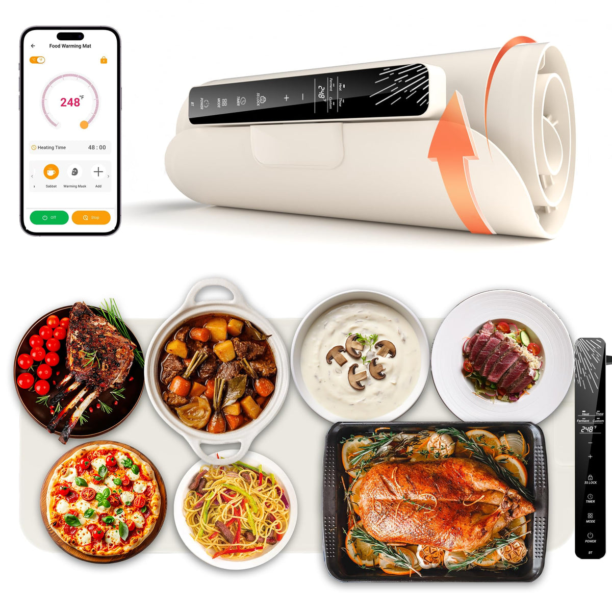 Monteka Warming Mat for Food 37