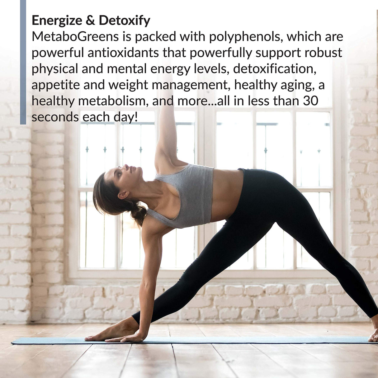 BioTrust Metabo Greens Superfood Powder - Super Greens Powder, Fruit & Veggie Blend with Clinically Studied Spectra - Non GMO, Soy Free, Gluten Free, Dairy Free, Energizing Berry Flavor (30 Servings)