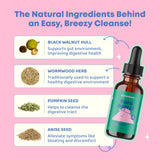 JoySpring Kids' Liquid Cleanse – Natural Liquid Detox, Alcohol-Free Supplement for Digestive Health (1 fl oz) 30 Servings