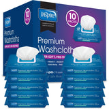 Inspire Adult Wet Wipes, Wash Cloths | Adult Wipes for Incontinence & Cleansing for Elderly, 8"x12" (500CT (10 PACKS OF 50))