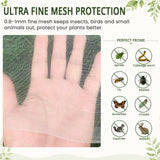 10Ft x 50Ft Garden Netting, Fine Mesh Insect Netting for Plant Protection, Mosquito Bug Bird Barrier Mesh Cover for Vegetables Fruits Flowers Raised Beds