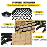 VEVOR Ground Grid 27 ft x 4 ft, 1885 lbs per Sq Ft Load Geo Grid, 2" Depth Permeable Stabilization System for DIY Patio, Walkway, Shed Base, Light Vehicle Driveway, Parking Lot, Grass, and Gravel