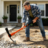 VNIMTI Pickaxe for Digging, Heavy Duty Pick Axe with Fiberglass Handle, 36 Inch Pick Mattock Tool for Soil, Rock and Roots