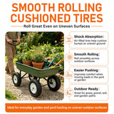 LotFancy 4.80/4.00-8 Tire and Wheel, 2 Pack 16 Inch Pneumatic Wheelbarrow Replacement Wheels, 5/8" Bearings, Adjustable 3" to 7" Centered Hub, for Wheelbarrows, Garden Carts, Yard Wagons