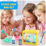 Magic Water Elf Toy Kit, Aqua Fairy Water Gel Kit with 20PCS Magic Gels and Animal Molds, Gift for Christmas, Easter, Birthday,Creative Art Craft Kits for Girls Boys 6 7 8 9 10 Year Old