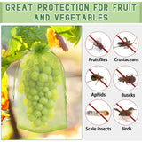 DECYOOL 120 Pcs Green Fruit Protection Bags 6x12 Drawstring Cover Bags