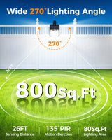 Thumok Clip On Solar Lights Outdoor,Motion Sensor Outdoor Lights, 72LEDs 600LM Solar Lights with Motion Sensor,Outdoor Solar Lights for Fence,Deck Railing, Gutter,Patio,Garden (2, Black)