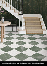 FloorPops x Chris Loves Julia Bonneville Jade Peel and Stick Floor Tiles, FP6332
