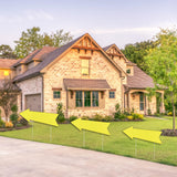 Yellow Arrow Signs with Stakes 16 x 5 Inches,This Way Directional Arrow Yard Signs,Christmas Party,Wedding Yard Signs, Birthday Party Signs (20)