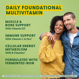 MegaFood One Daily Multivitamin - Multivitamin for Women and Men - with Real Food - Immune Support Supplement - Vitamin C & Vitamin B - Bone Health - Energy Metabolism - Vegetarian, Non-GMO - 90 Tabs