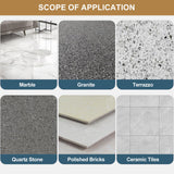 Marble Polishing Powder, Professional Touch-Up Etch Remover, Restore Shine Remove Water Stains Scratches Rings Etches for Marble Stone Granite Quartz Tile Floor Countertop Surfaces Polishing Care