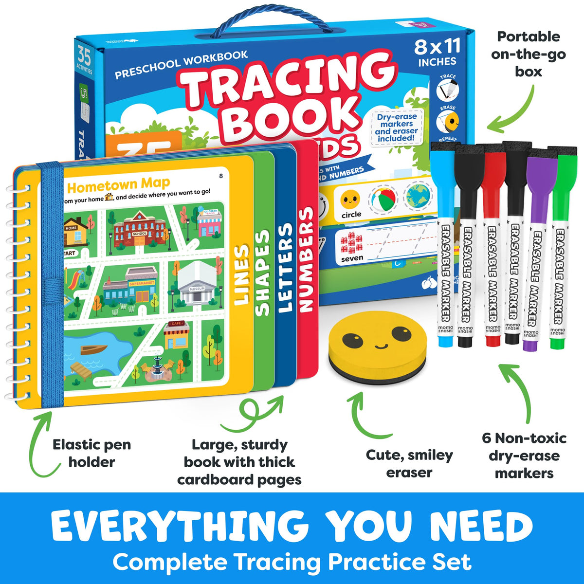 Preschool Workbook - Letter Tracing Book for Ages 3-5