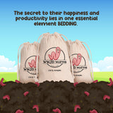 WWJD Worms Red Wigglers Composting Worms - 1/8lb - Easy to Manage Red Worms for Composting - Use for Worm Castings for Plants, Garden, Worm Farm, Vermicompost Bin & Compost Starter