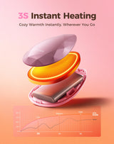 OCOOPA Women Rechargeable Hand Warmers 2 Pack, Portable, Stylish, Diamond-Shape Magnetic Electric Handwarmer, Reusable Pocket Heater, 2025 Tech Gifts for Christmas, Raynaud, Hiking, Camping, UT4 Rare