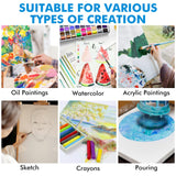GOTIDEAL Canvas for Painting, 14 Pcs Muti Pack Stretched Painting Canvas