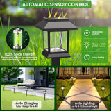 Benany Solar Outdoor Lights, 12 Pack Solar Pathway Lights Waterproof, Landscape Lighting for Path Walkway Lawn Garden Yard Outside Décor, Black