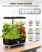 Growell 16 Pods Hydroponics Growing System Kit with 3 Light Modes & 2 Timer