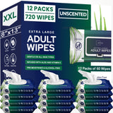 OPTEEL Adult Wipes for the Elderly – Extra Large 8x13, Pre-Moistened 720ct