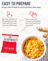 ReadyWise Emergency Food Supply - 72 Hour Survival Kit, 30 Servings of Protein Meals, Freeze Dried Food for Backpacking, Camping Essentials & Disaster Prepping Supplies, up to 25 Year Shelf Life