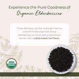 Starwest Botanicals Organic Elderberries - Dried Elderberries for Syrup, Tea, Gummies, & Jam, Certified Kosher, Non-GMO - Bulk 1 lb Bag