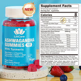 EnvyDeal Ashwagandha Gummies, 2000mg Organic Ashwa Root Extract Supplement for Women & Men - 60 Count - Ashwagandha Blend Gummies Combination Supplements