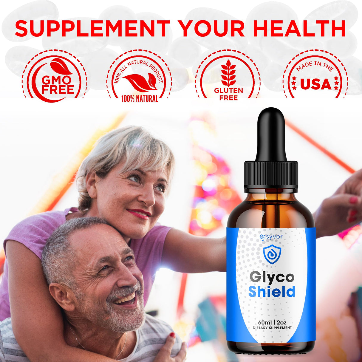 (3 Pack) Glyco Shield Drops, Official Glyco Shield Blood Support Drops With All Natural Ingredients, GlycoShield Maximum Strength Liquid Supplement Supporting Health & Wellness Naturally (90 Servings)